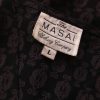 The Masai Stl L Rutor V-ringning Tunika blus ärm 3/4 Material Viskos 100%