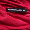 Kurt Muller Stl M Färg Rosa V-ringning Sommar Klänning Ärmlös Midi