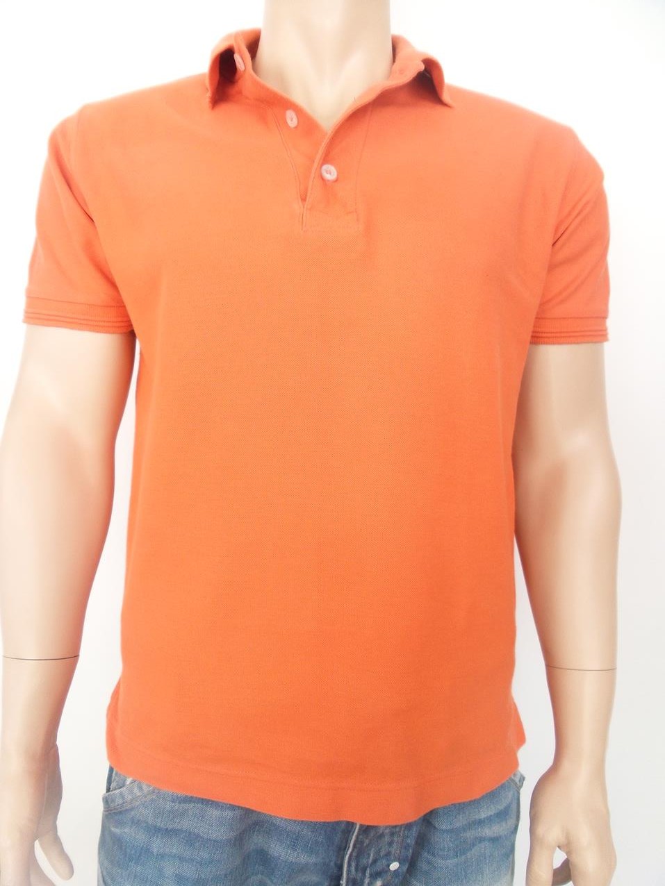 Oscar Jacobson Stl S Färg Orange Krage Herr Polo Kortärmad Material Bomull 100%