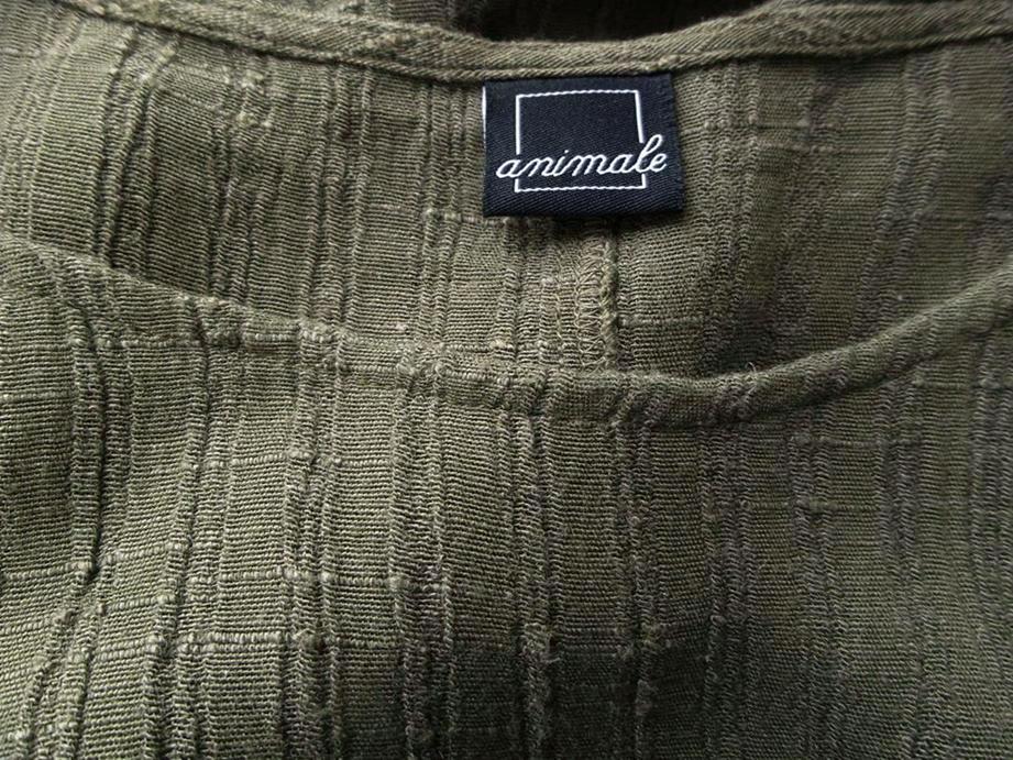 ANIMALE Stl S (36/38) Färg Grön Rund urringning Blus Kortärmad Material Viskos