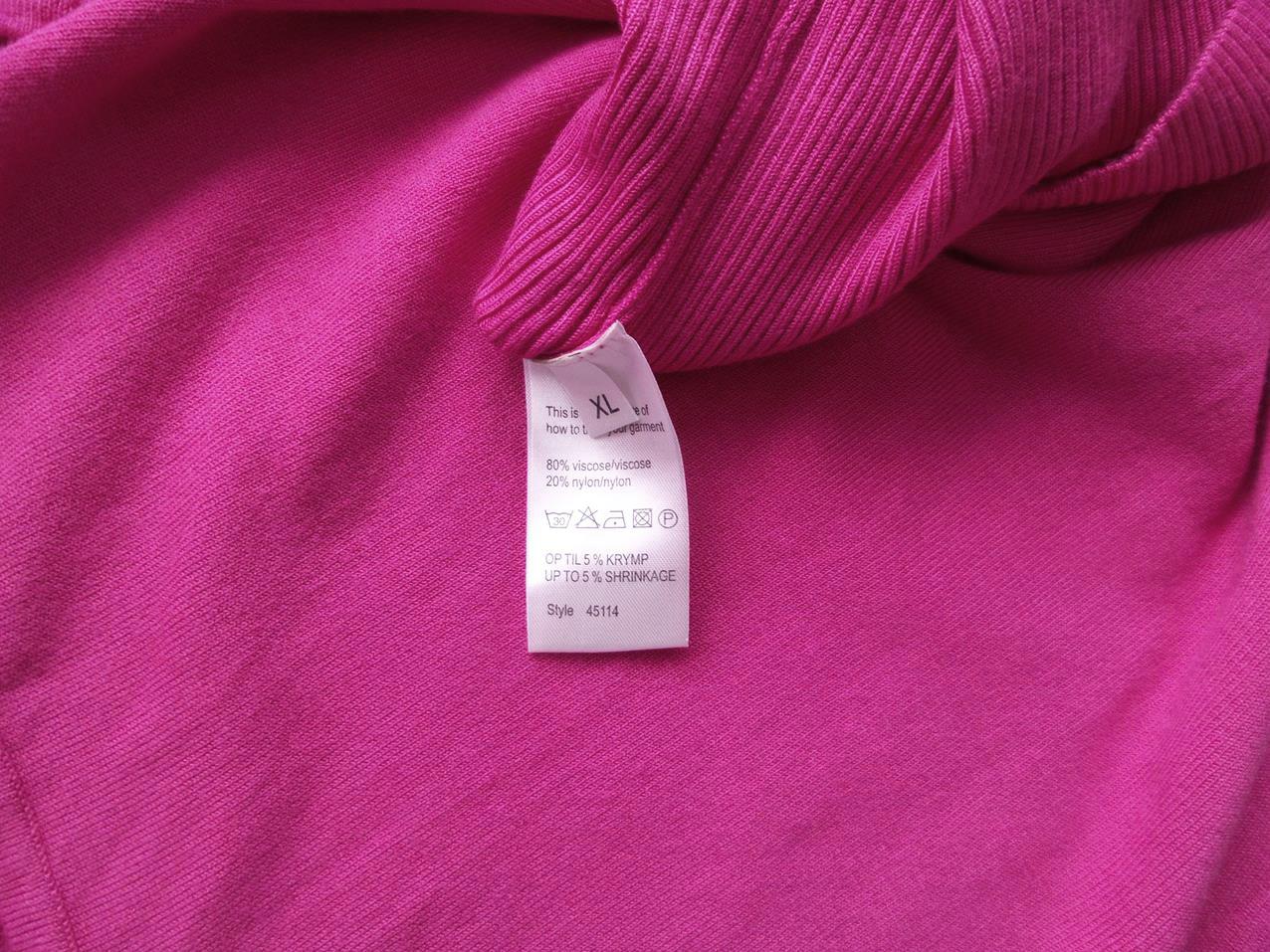 CCDK Stl XL (42/44) Färg Fuchsia Båtringning Blus Ärmlös Material Viskos