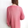 Noa noa Stl M Färg Rosa Rund urringning Stickad Tunika Blus ärm 3/4 Material Viskos