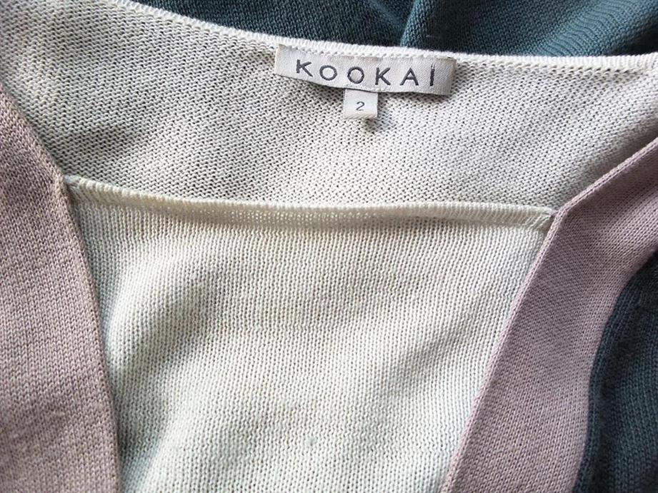 Kookai Stl 2 (M/L) Kvadratisk urringning Blus Kortärmad