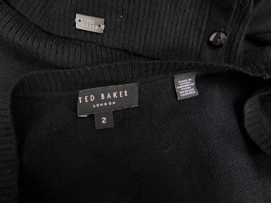 Ted Baker London Stl 2 ( 38) Färg Svart Koftväst Ärmlös Material Viskos