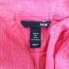 H&m Stl 38 Split Crew Neck Blus Kortärmad Material Bomull 100%