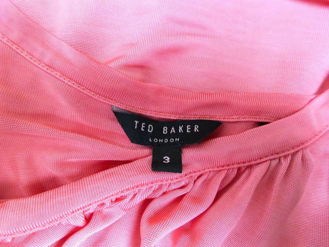 Ted Baker London Stl 3 (40) U-ringning Blus Ärmlös Material Viskos 100%