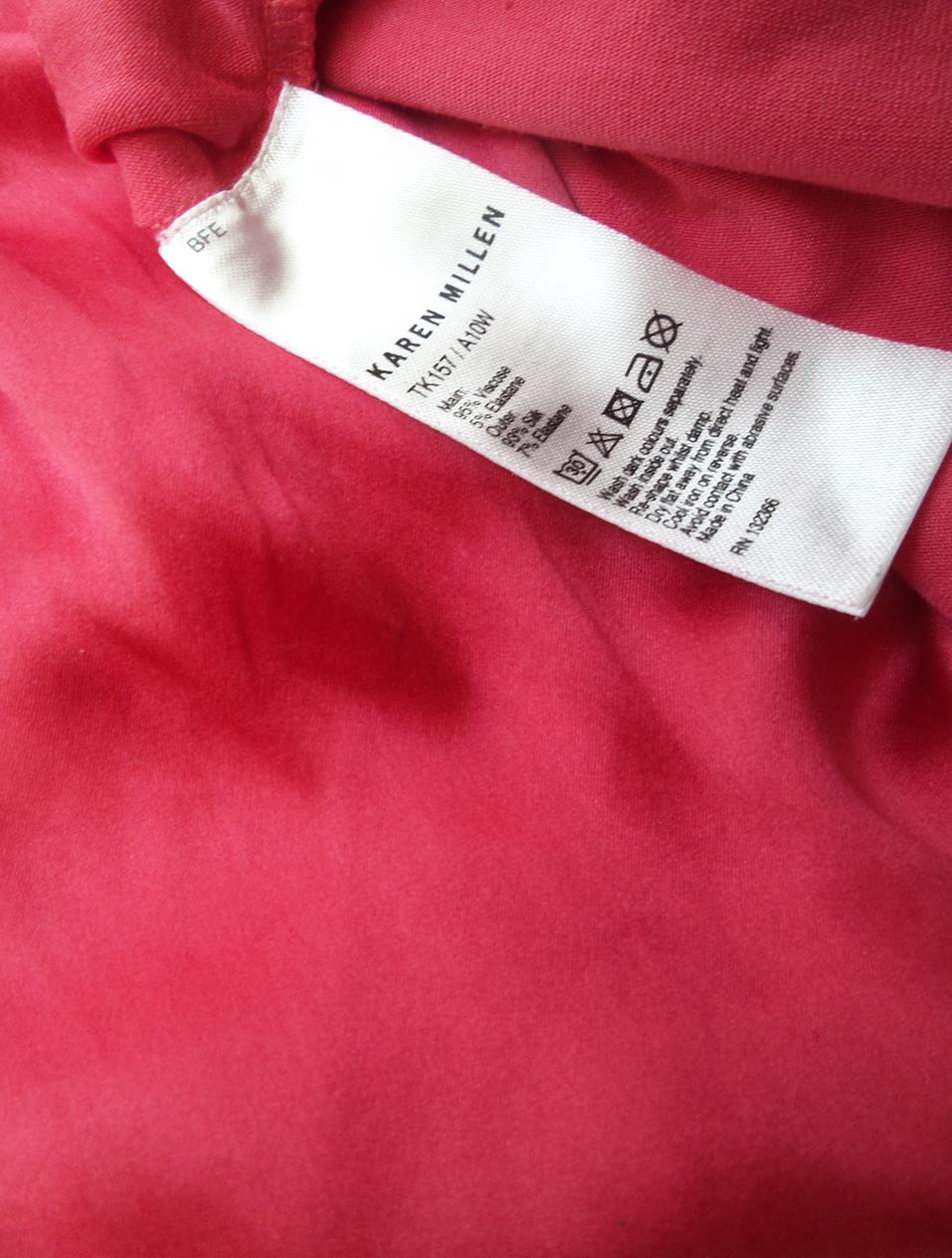 KAREN MILLEN Stl 42 Färg Rosa Blus Ärmlös Material Viskos