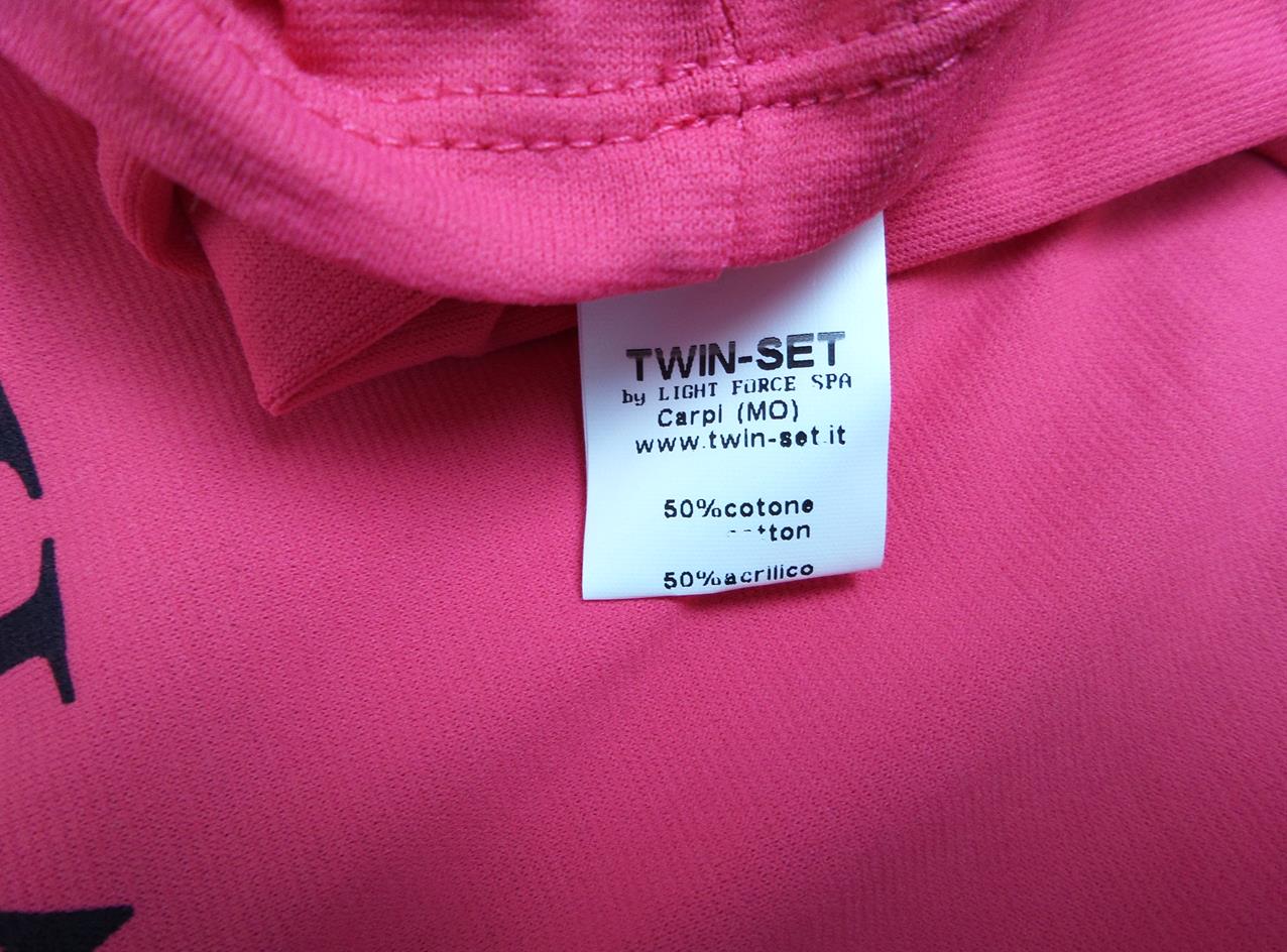 Twin set Simona Barbieri Stl XS Färg Rosa Rund urringning T-shirt Kortärmad Material Bomull