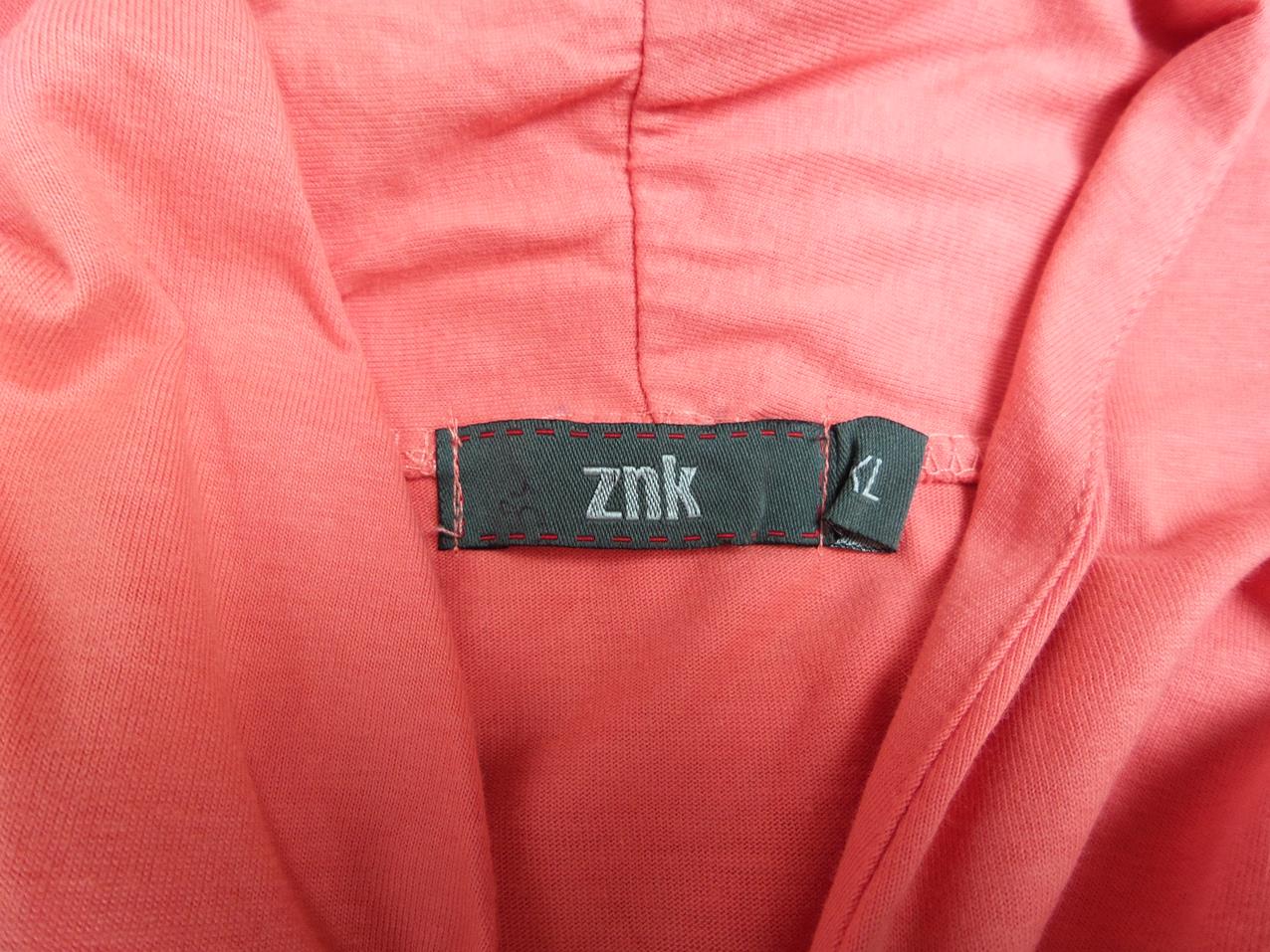 Znk Färg Orange V-ringning Tunika blus ärm 3/4 Material Bomull