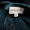 Karen MILLEN Stl 10 (38) Hjärtformad Peplum Blus Ärmlös