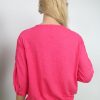 Next Stl 12 (40) Färg Fuchsia Rund urringning Popover Blus Knappar ärm 3/4 Material Bomull 100%