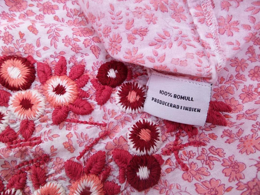 Rosebud Stl M Färg Rosa Rund urringning Tunika blus Kortärmad Material Bomull