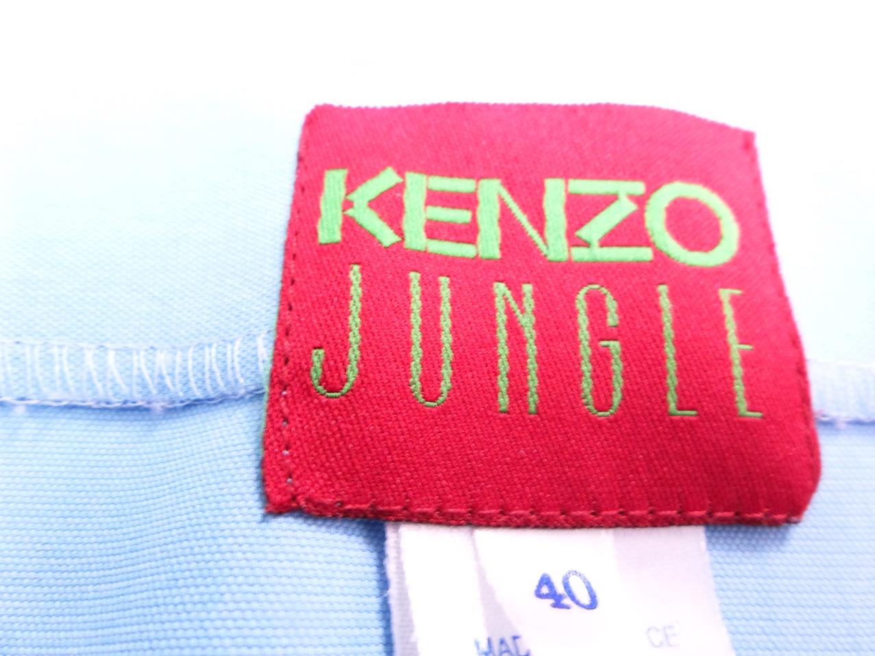 Kenzo Jungle Stl 40 Färg Blå Maxikjol Kjol Lång