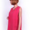 Kenza Natural Stl L/XL Färg Rosa Rund urringning Tunika blus Ärmlös Material Viskos