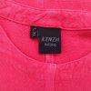 Kenza Natural Stl L/XL Färg Rosa Rund urringning Tunika blus Ärmlös Material Viskos