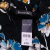 BONMARCHE Stl 10 (38) Färg Svart V-ringning Penn Klänning ärm 3/4 Midi Material Viskos