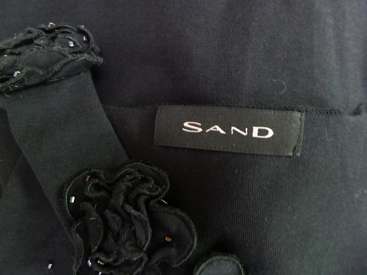 Sand Stl S Färg Svart Rund urringning Blus Ärmlös Material Bomull