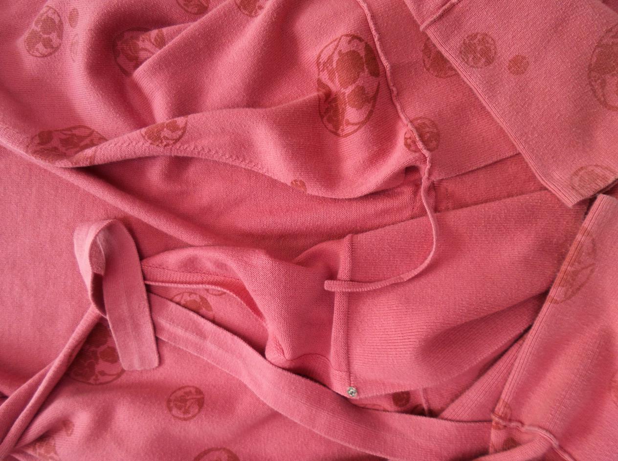 BEN SHERMAN Stl XS Färg Rosa V-ringning Omlott Blus Långärmad