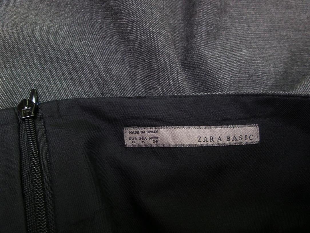 ZARA BASIC Stl M Färg Grå Rak och pennkjol Kjol Midi