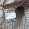 One two Stl 36 Färg Beige Rund urringning Popover Tunika Blus Kortärmad Material Bomull