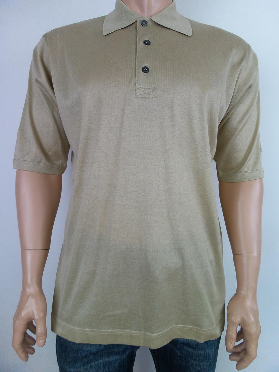 Oscar Jacobson Stl ZM Färg Beige Herr T-shirt Kortärmad Material Bomull