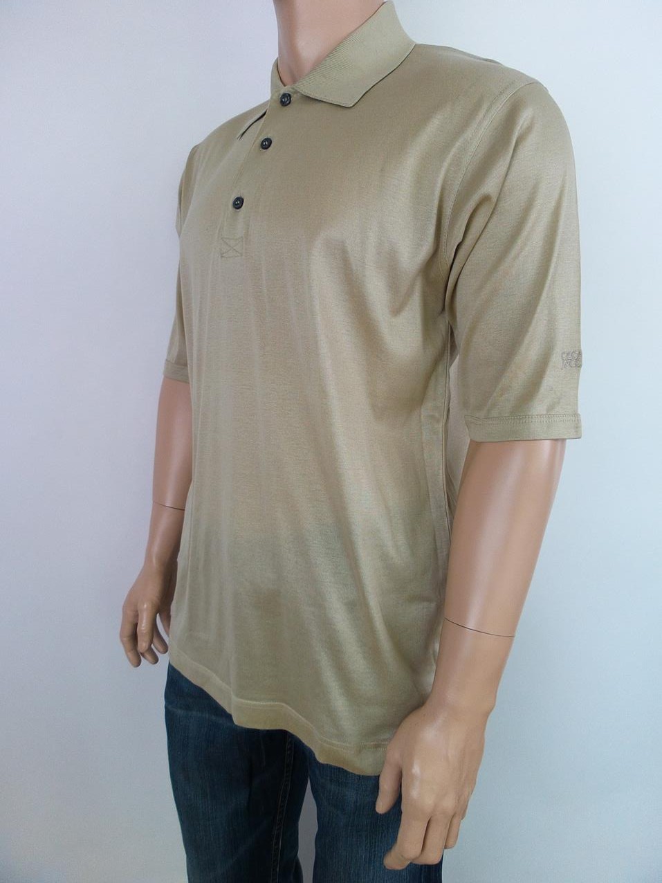 Oscar Jacobson Stl ZM Färg Beige Herr T-shirt Kortärmad Material Bomull