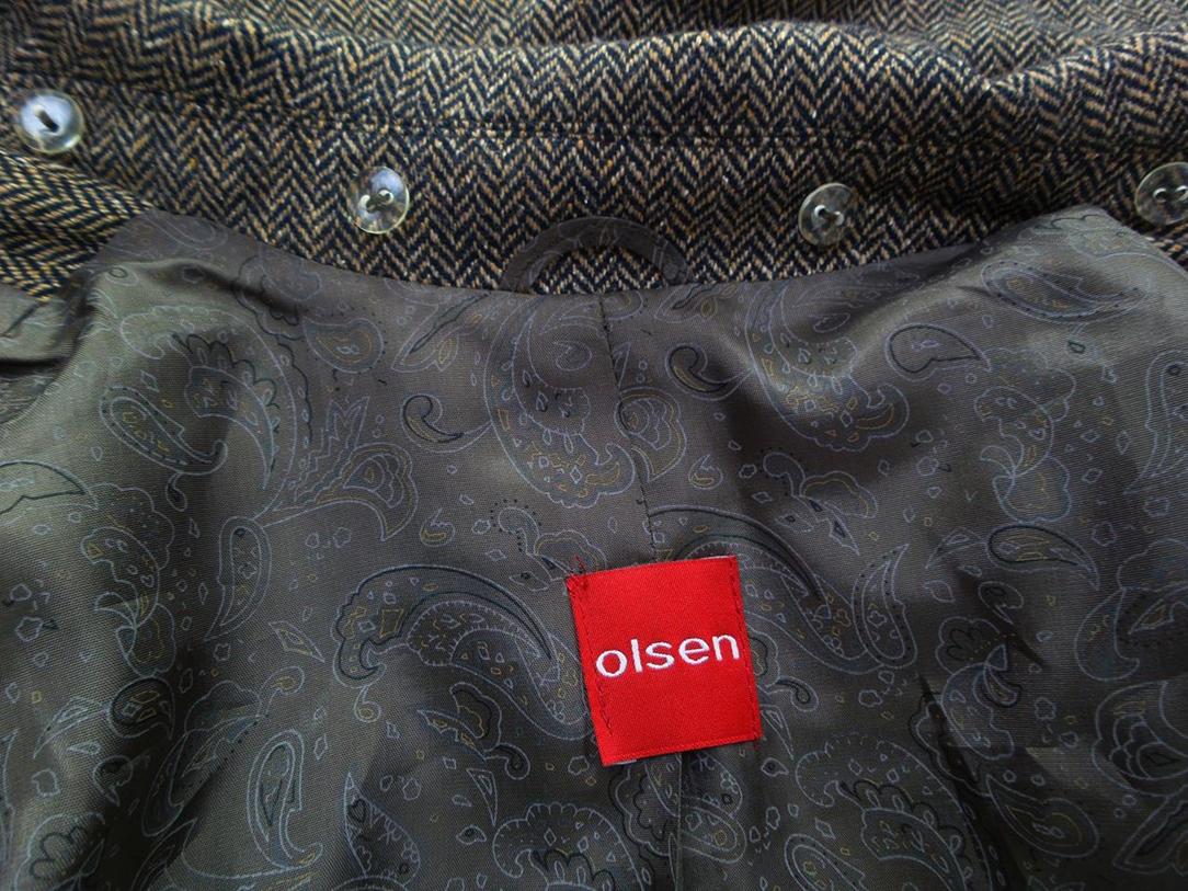 Olsen Stl 40 Färg Beige Jacka Långärmad Material Ull