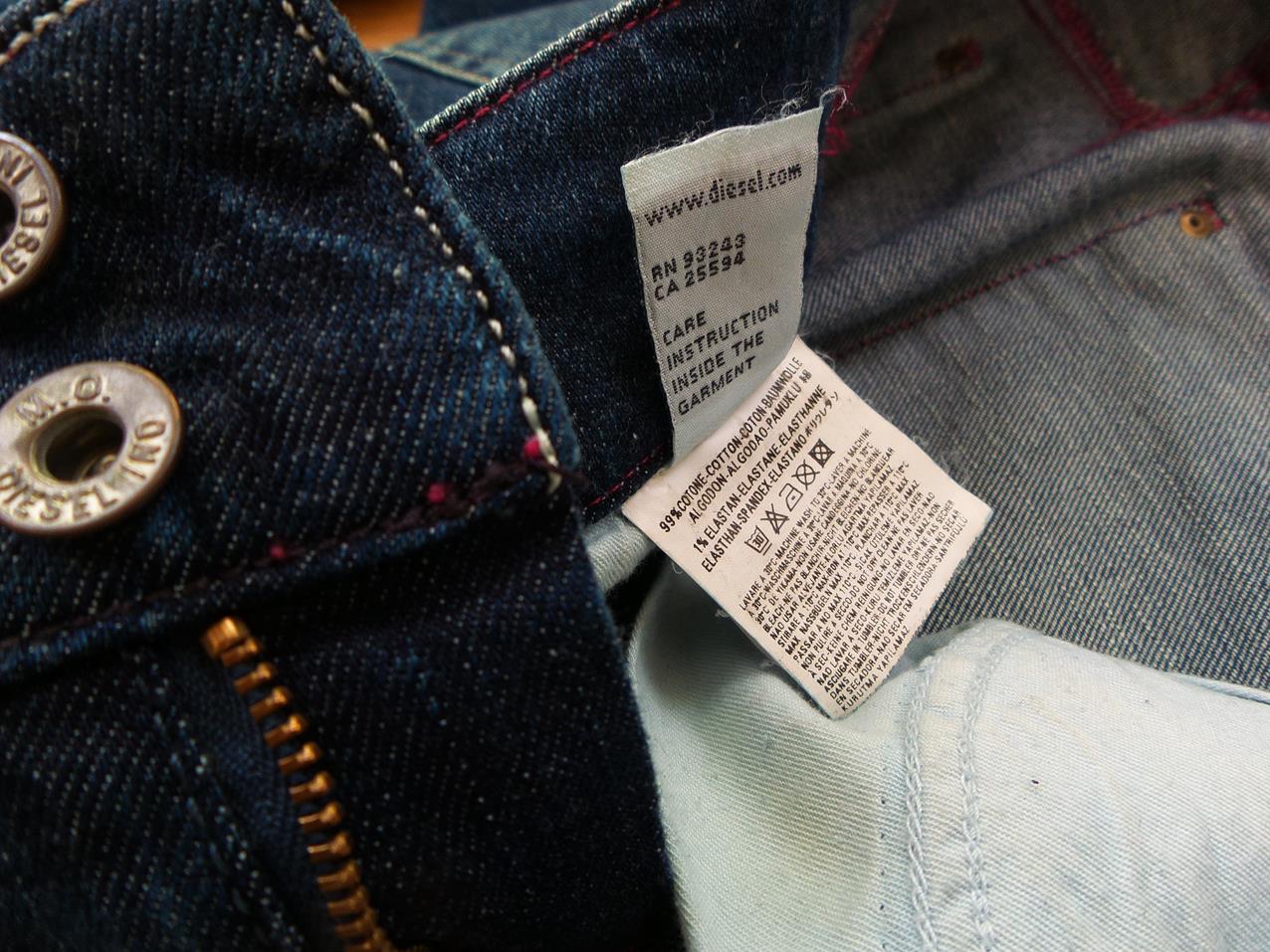 Diesel Stl 26 Färg Marinblå Jeans Material Bomull