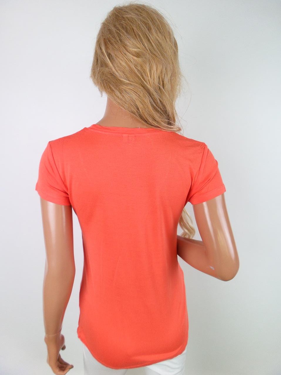 Other stories Stl 36 Färg Orange U-ringning T-shirt Kortärmad Material Viskos 100%