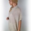 Peacocks Stl one size Färg Beige Rullekrage Stickad Tunika Blus Ärmlös Material Akryl