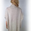 Peacocks Stl one size Färg Beige Rullekrage Stickad Tunika Blus Ärmlös Material Akryl