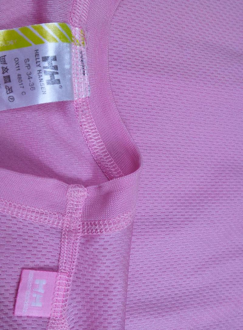 HELLY HANSEN Stl 34/36 Färg Pudrig Rosa Rund hals Blus Långärmad