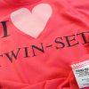 Twin set Simona Barbieri Färg Rosa Rund urringning T-shirt Kortärmad Material Bomull