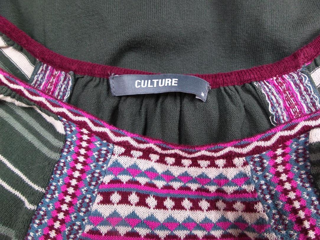 Culture Stl M Färg Grön Rund urringning Mini Klänning Kortärmad Kort Material Bomull 100%