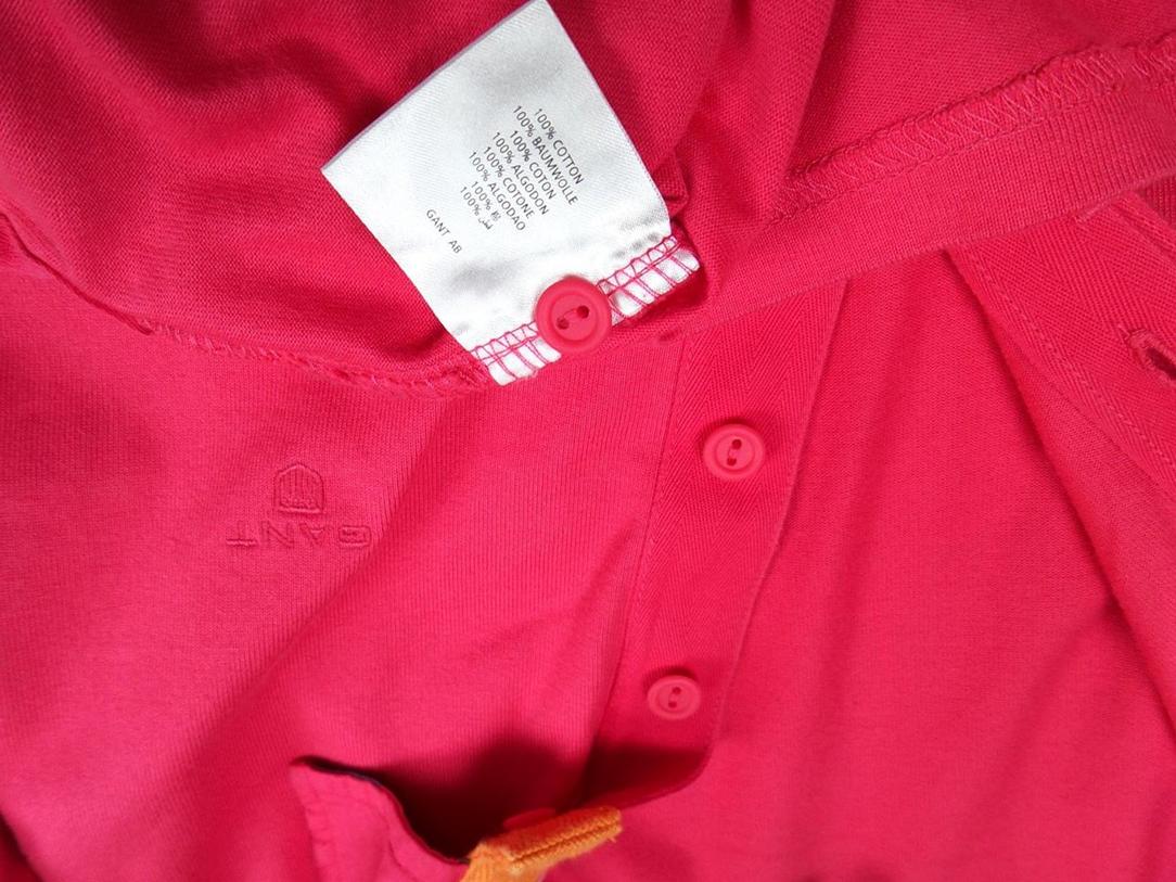 Gant Stl S Färg Rosa Krage Popover Blus Knappar Långärmad Material Bomull 100%