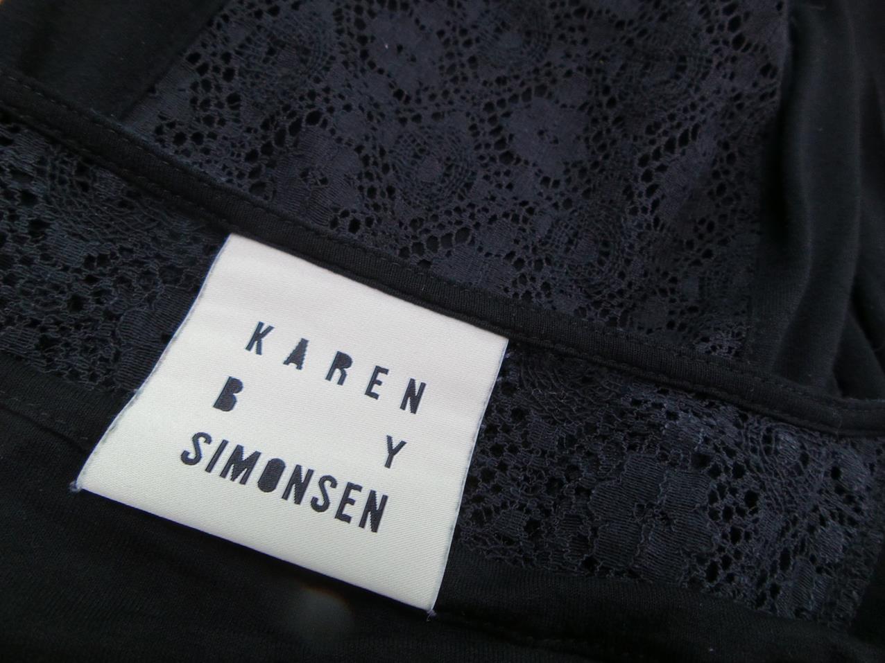 Karen by Simonsen Stl S Färg Svart Draperad Tunika blus Långärmad Material Viskos 100%