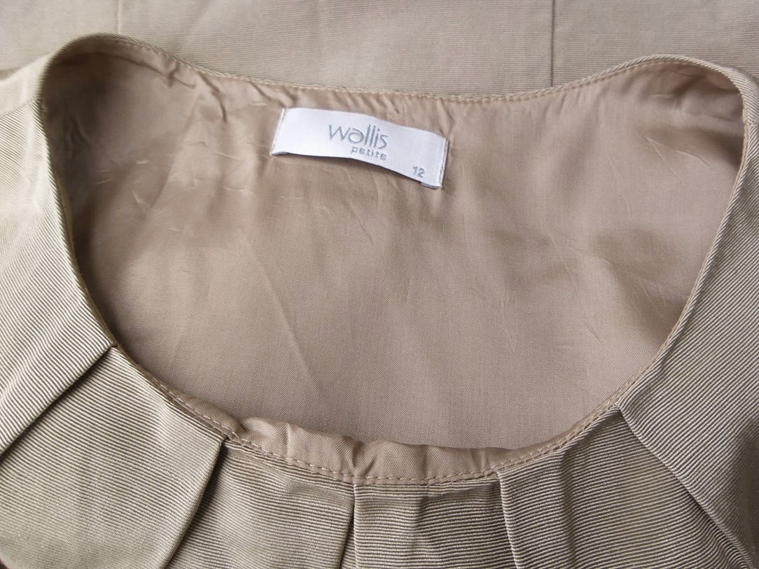 Wallis Stl 12 (40) Färg Beige Rund urringning Blus Ärmlös Material Bomull