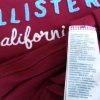 Hollister Stl M Färg Vinröd Rund urringning T-shirt Kortärmad Material Bomull