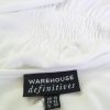 Warehouse Stl 40 Färg Vit V-ringning Tunika blus Kortärmad Material Viskos 100%