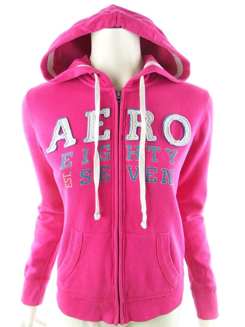 Aeropostale Stl S Färg Rosa Sweatshirt med Dragkedja Långärmad Material Bomull