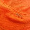 Uno Stl one size Färg Orange Rund urringning Kroppsnära Klänning Kortärmad Midi