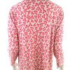 Eastex Stl 46 Färg Rosa Floral Blad Kvadratisk urringning Blus ärm 3/4 Material Viskos