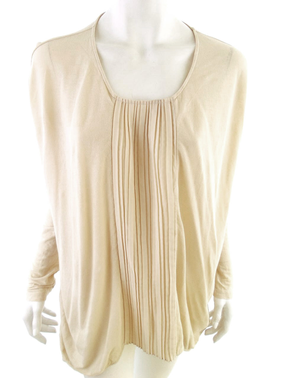 Noa noa Stl XL Färg Beige Rund urringning Tunika blus Långärmad Material Bomull 100%