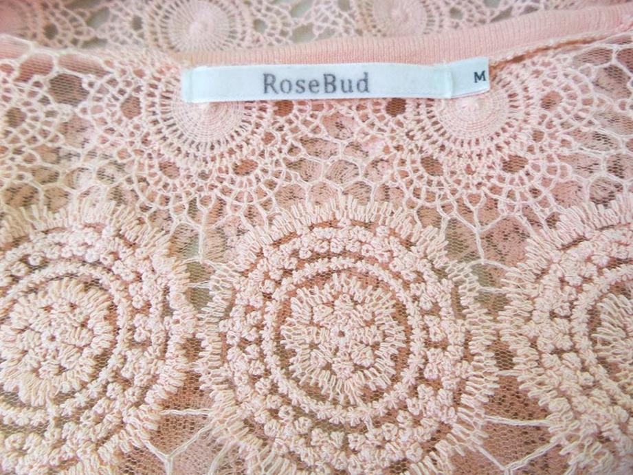 Rosebud Stl M Färg Rosa V-ringning Öppen kofta Långärmad Material Viskos Öppet stickat