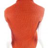 Topshop Stl 36 Färg Orange V-ringning Öppen kofta Ärmlös Material Akryl Finstickat