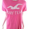 Hollister Stl M Färg Rosa Rund hals T-shirt Kortärmad Material Bomull 100%