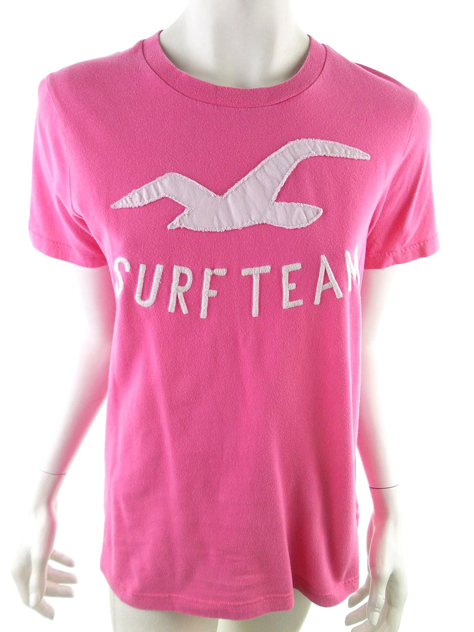 Hollister Stl M Färg Rosa Rund hals T-shirt Kortärmad Material Bomull 100%