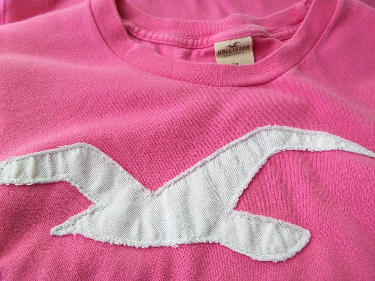 Hollister Stl M Färg Rosa Rund hals T-shirt Kortärmad Material Bomull 100%