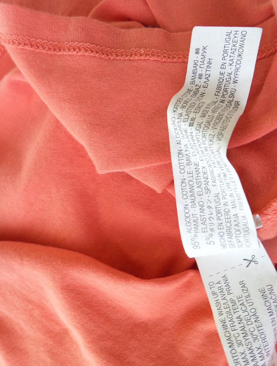 Zara Stl L Färg Rosa V-ringning T-shirt Kortärmad Material Bomull