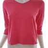 Elisa cavaletti Stl L Färg Rosa Rund hals Blus ärm 3/4 Material Bomull